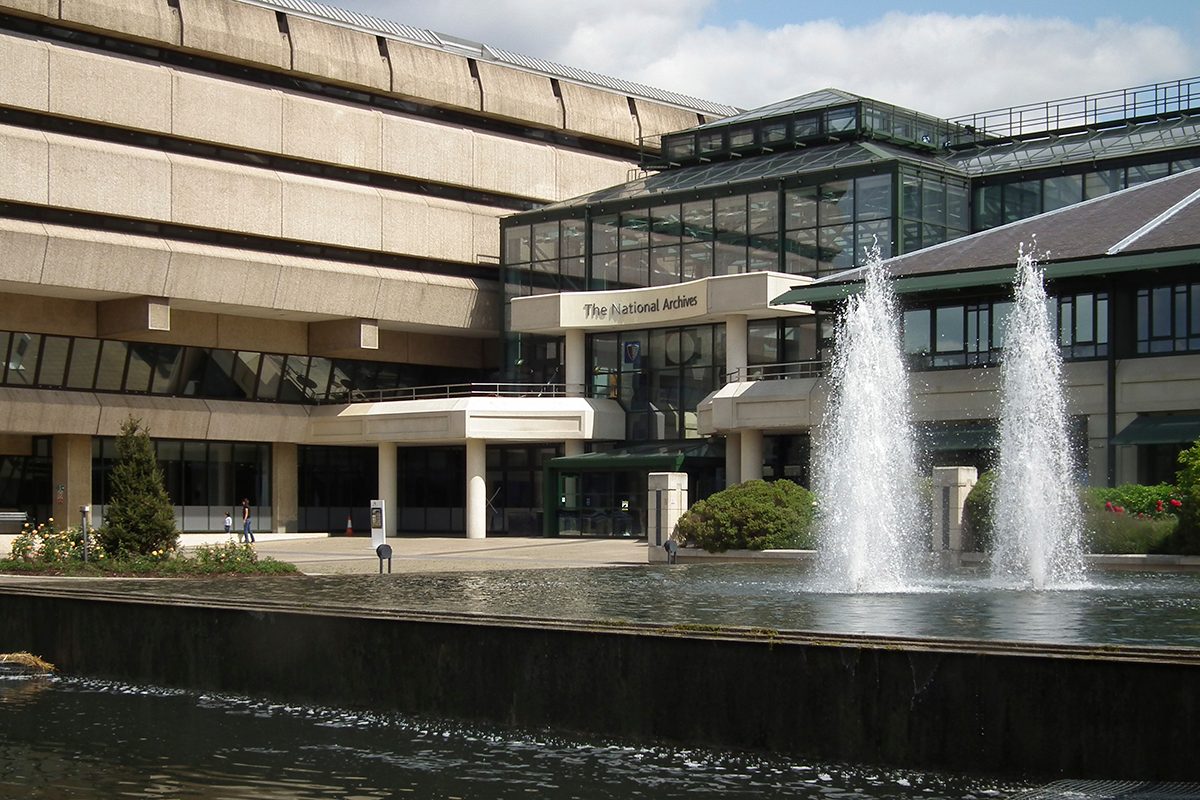 The front of The National Archives