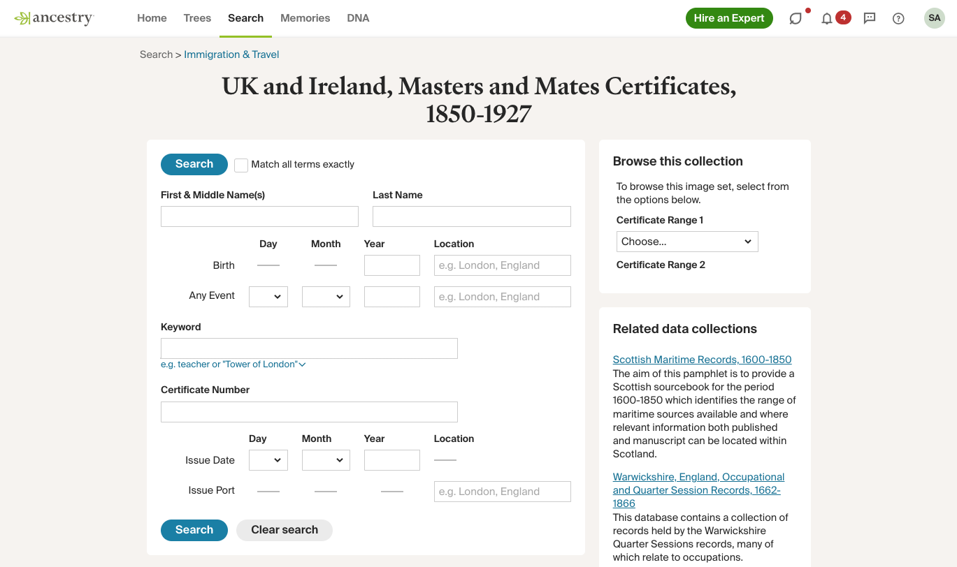 Merchant Navy records