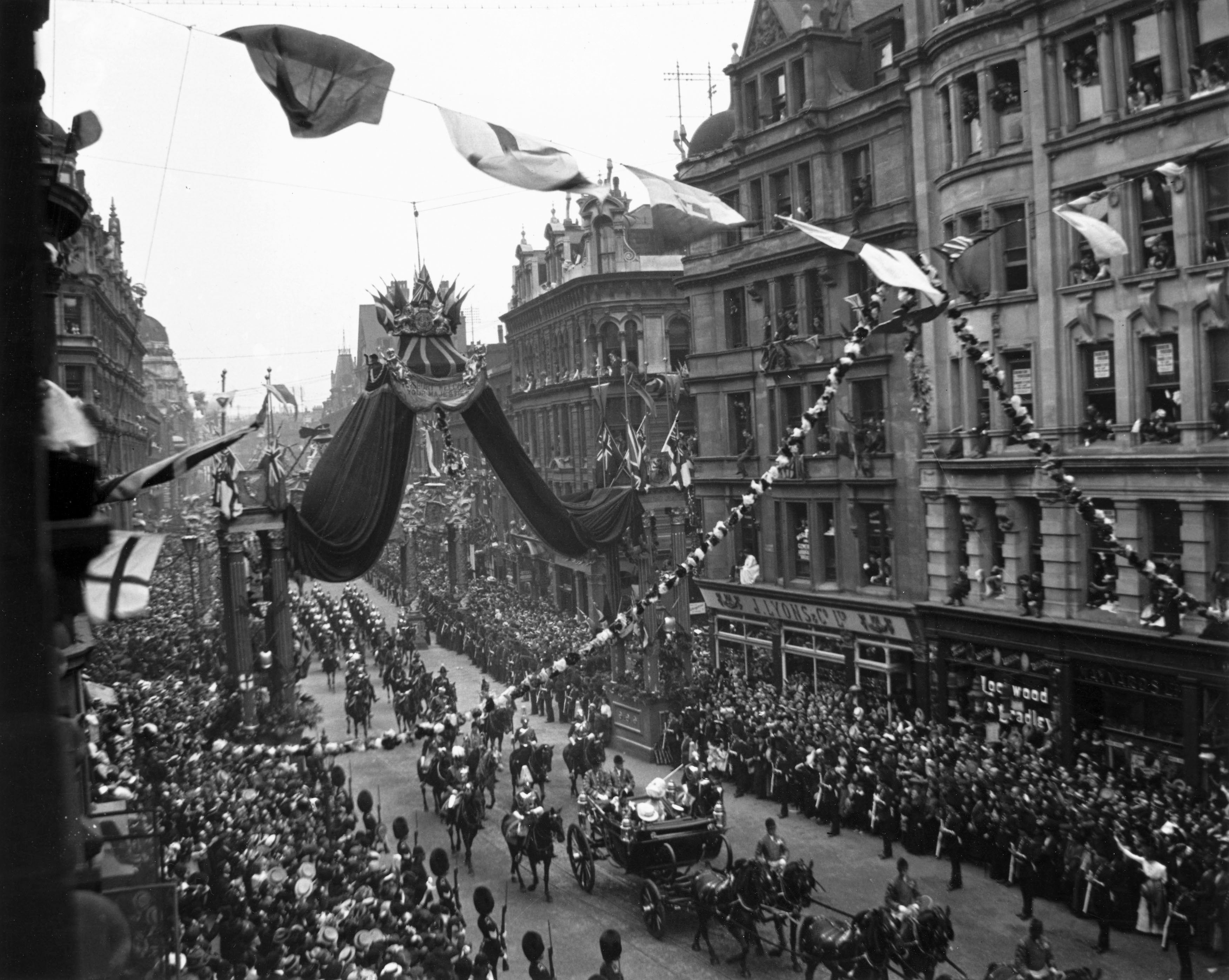 The coronation procession of Edward VII, 1902 The coronation procession of Edward VII, 1902