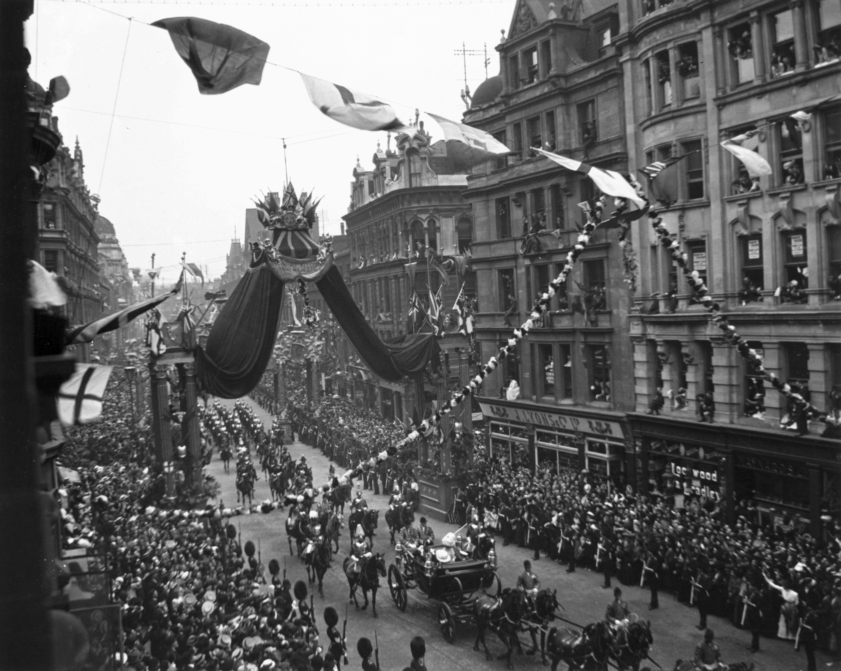 The coronation procession of Edward VII, 1902 The coronation procession of Edward VII, 1902