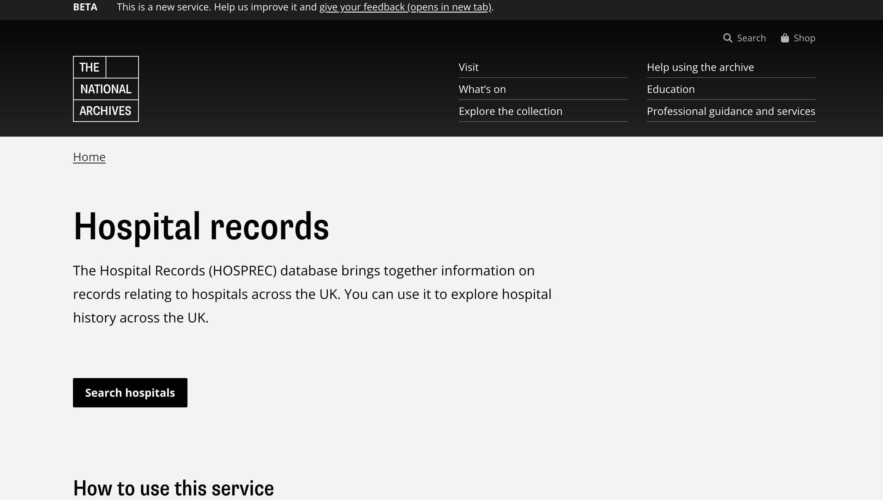 HOSPREC screenshot