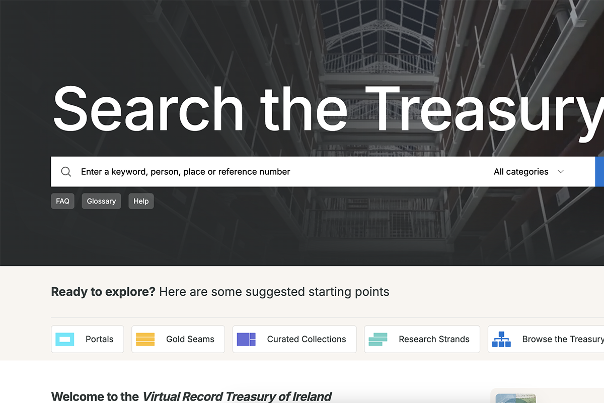Irish ancestry Virtual Record Treasury of Ireland